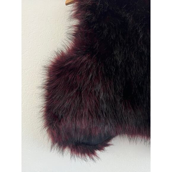 Amare Faux Fur Vest Womens Medium Whimsigoth Winter y2k Fairy Grunge Punk Edgy - Picture 7 of 12